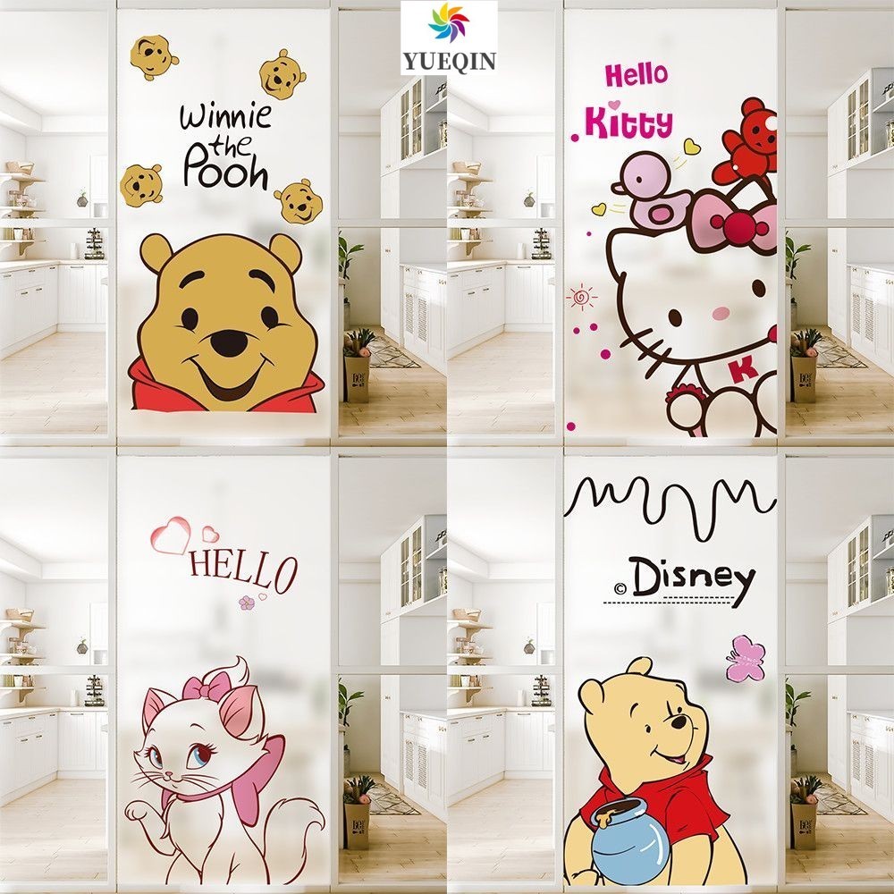 Cartoon Anti Peeping Glass Sticker Sunscreen Frosted Electrostatic Film PVC Waterproof Wall Sticker