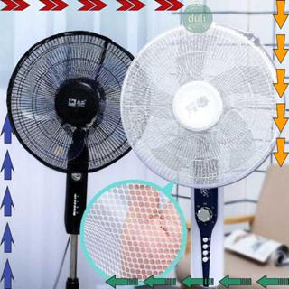 DUILIAN ตาข่ายคลุมพัดลม ที่คลุมพัดลม ขนาด16-18 นิ้ว ป้องกันฝ…