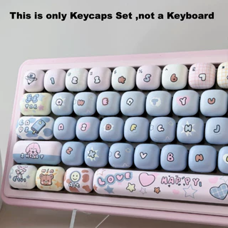 Thai Language Toy House Keycap MOG Steamed Bun Rounded Height Chikawa Cute Dye Sublimation F75 L99 K99 108