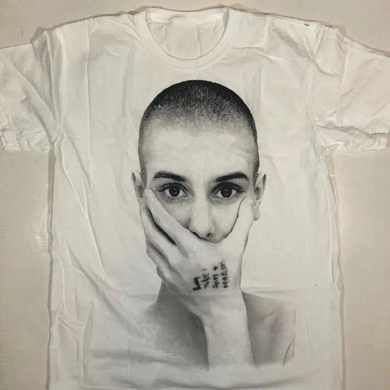 เสื้อยืด Keep Silent Sinead O'connor สีขาว คลาสสิก ไซส์ S 2345XL SG550