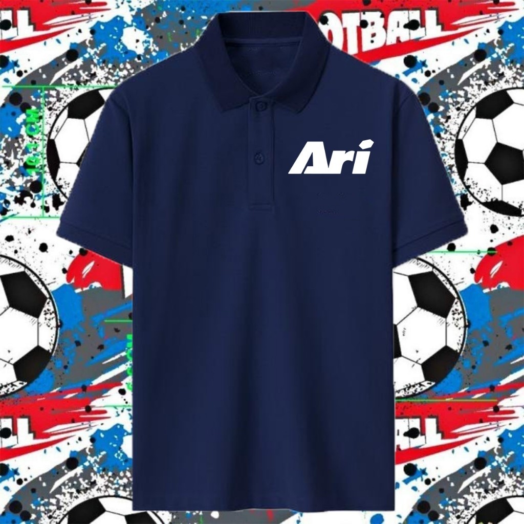 Ari Football simple style men’s เสื้อโปโล Ari Football summer Adult Cotton Comfortable Breathable Polo Shirt S-3XL ราคา ถูกที่สุด ดีลบีเคเค แกลเลอรีภาพที่ 3