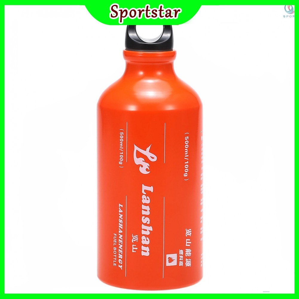 Compact Lanshan 500ml Gasoline Fuel Bottle for Camping Stoves and Outdoor Activities