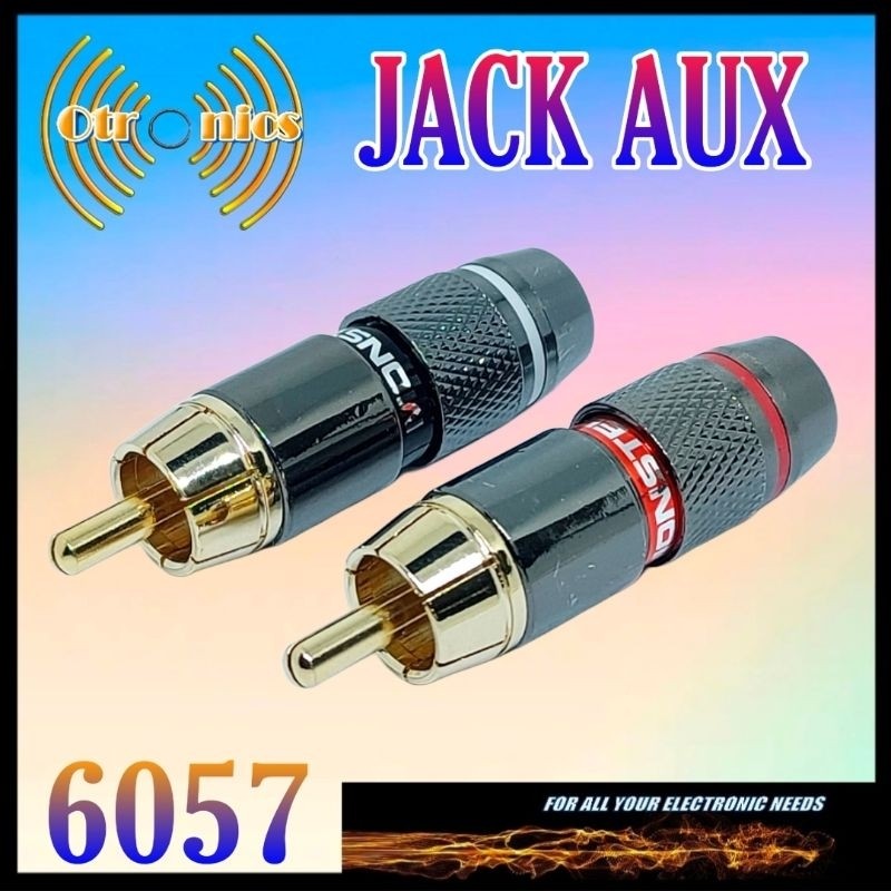 Monster 6057 Gold Black Taiwan RCA Audio Jack 1 คู่