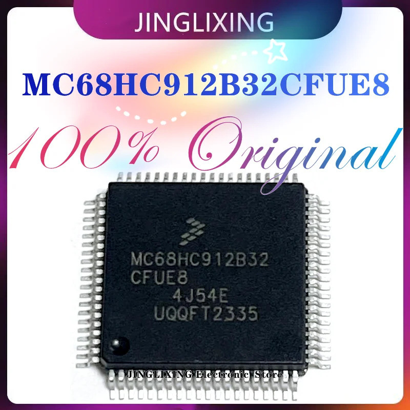 1 ชิ้น/ล็อตใหม่ Original MC68HC912B32CFU8 MC68HC912B32 MC68HC912B32CFUE8 QFP-80 ในสต็อก