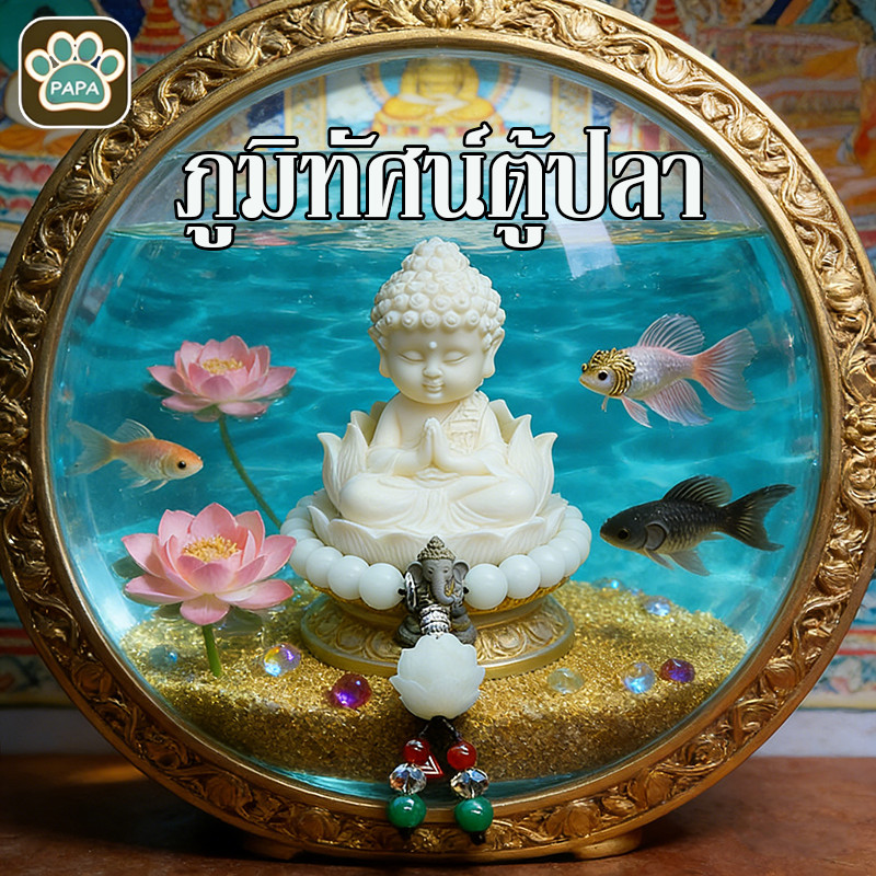 COD ของตกแต่งตู้ปลา รูปปั้นพระเล็ก ลูกตุ้มตู้ปลาพระพุทธรูปขนาดเล็ก สร้างทะเลสวยงาม เหมาะกับตู้ปลาไม้ใบ/ปลาไทย