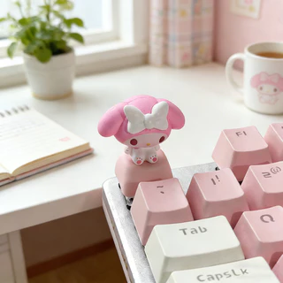 ชุดคีย์แคปซานริโอ DIY 🎀 | ปรับแต่งเองได้ สำหรับคีย์บอร์ด ดีไอวายของขวัญและของตกแต่งน่ารัก