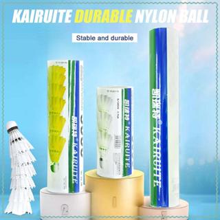 ลูกแบดมินตันไนลอนสีขาวและเหลืองทนทานแพ็ค3/6/12ลูกขนไก่พิเศษส…