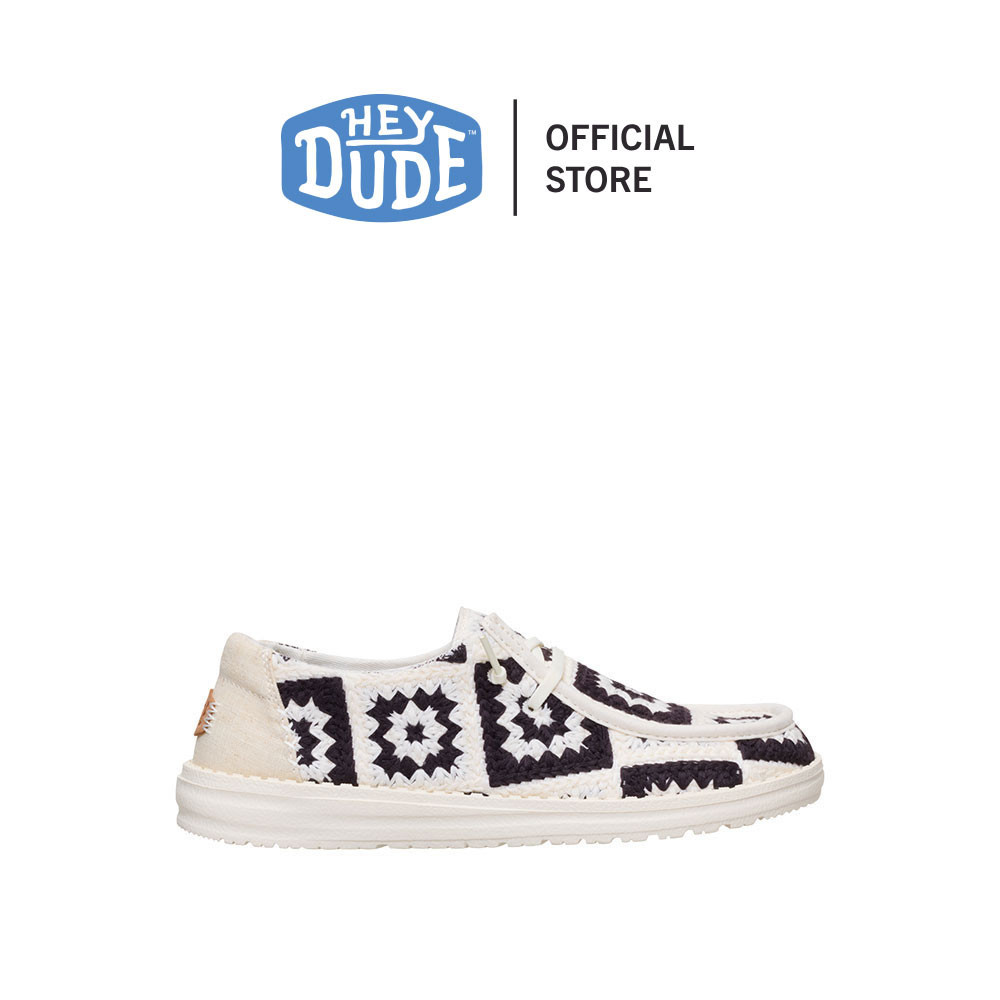 HEYDUDE รองเท้าลำลองผู้หญิง WENDY COTTAGE CROCHET รุ่น 43109-0C4 - BLACK/MULTI