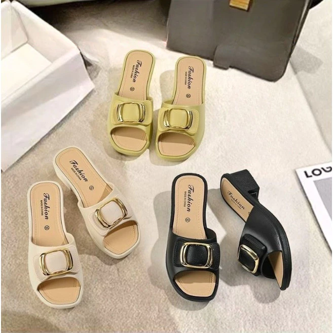 icy.sport รองเท้ามาใหม่ เวอร์ชั่นเกาหลี ใส่แล้วดูขาเรียว แต่งด้วยหัวเข็ดขัดเพิ่มความเก๋ไก๋ พร้อมส่ง X223
