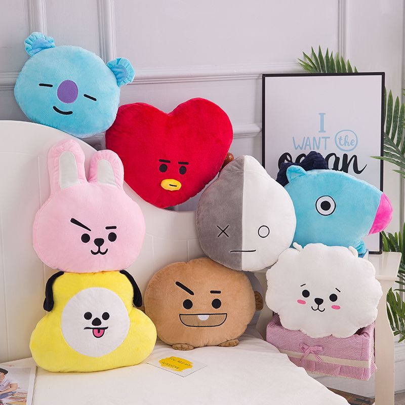 BTS BTS หมอนสไตล์เดียวกัน BT21 ของเล่นตุ๊กตาตุ๊กตาน่ารัก