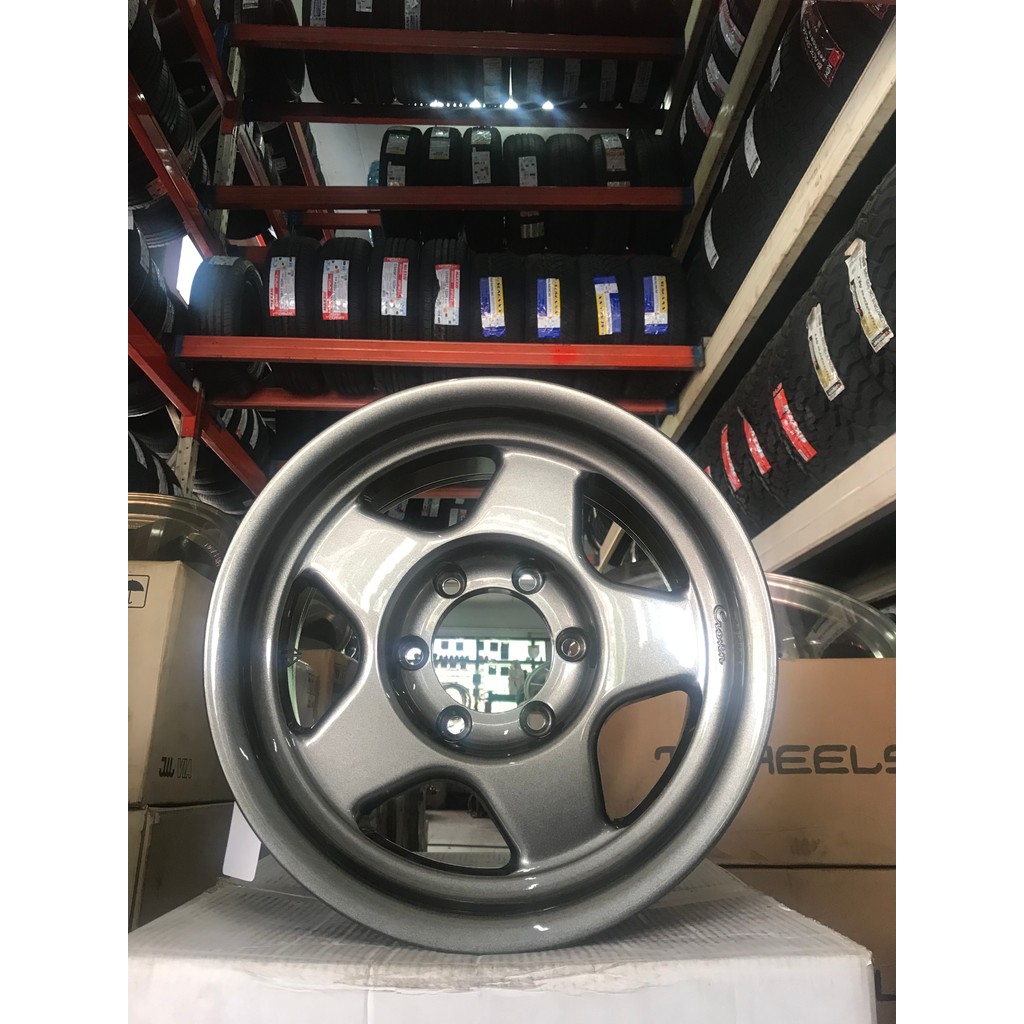 ล้อแม็กซ์ใหม่รุ่น Bradley Crown FLow forming ขอบ16/6H139 กว้าง8’ ET0/ET-25 (ราคาชุด4วง) พร้อมจุบลมให