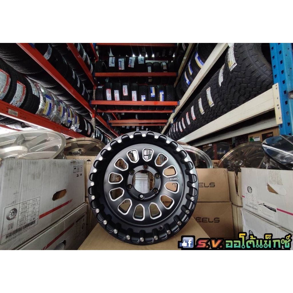 ล้อแม็กซ์ใหม่ Lenso max monster ขอบ16/6H139 กว้าง9’ ET0 (ราคาชุด4วง) พร้อมจุบลมใหม่ฟรี