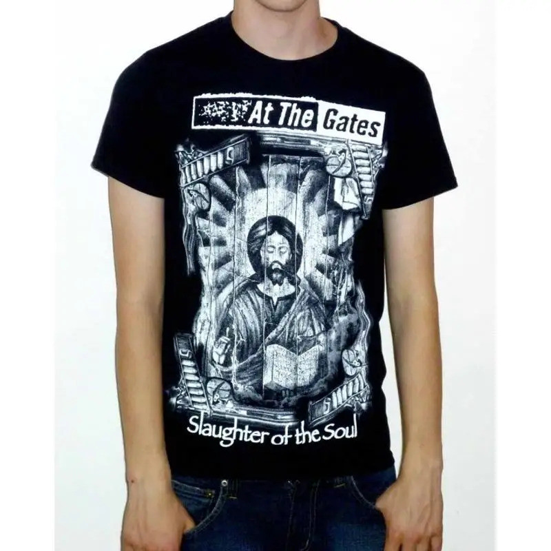 เสื้อยืดวินเทจ At The Gates Slaughter Of Soul ของแท้ใหม่