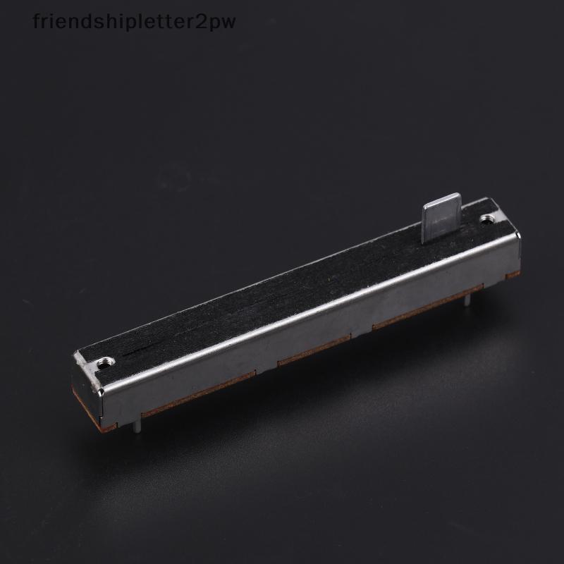 (แฟน) 88 มม. 3-Pin Single Potentiometer A10K B10K ตรงสไลด์ Potentiometer Mono Channel Mixer Fader St