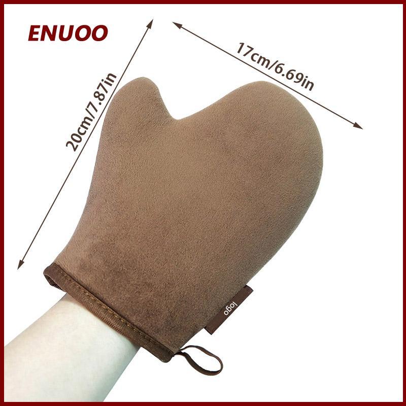 ENUOO Reusable Body Self Tan ถุงมือ Applicator Tanning ถุงมือครีมโลชั่นมูสถุงมือทําความสะอาดร่างกาย Self Tanner ถุงมือนิ้ว ราคา ถูกที่สุด ดีลบีเคเค แกลเลอรีภาพที่ 6