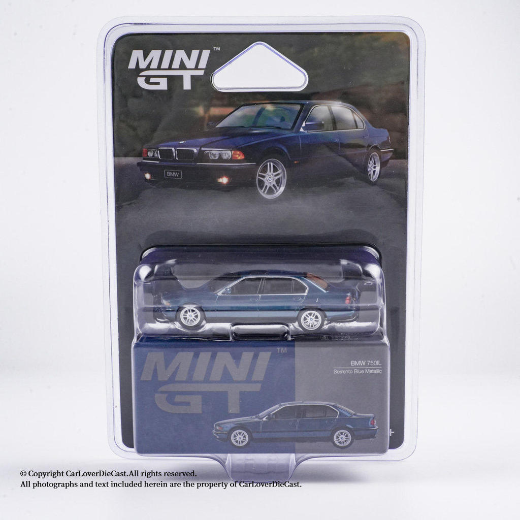 [โมเดลรถ] [คลังสินค้าพร้อมอย่างชาญฉลาด] MINIGT 1: 64 #894 โมเดลรถ BMW BMW 750IL Blue Alloy