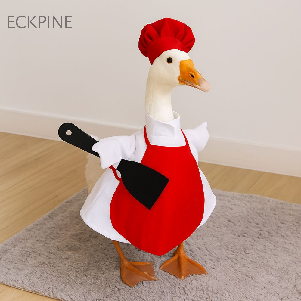 ECKPINE Porch Geese เสื้อผ้า, การ์ตูนล้างทําความสะอาดได้ Chef Gees ชุดศิลปะ Secure ปรับกลางแจ้ง Gees