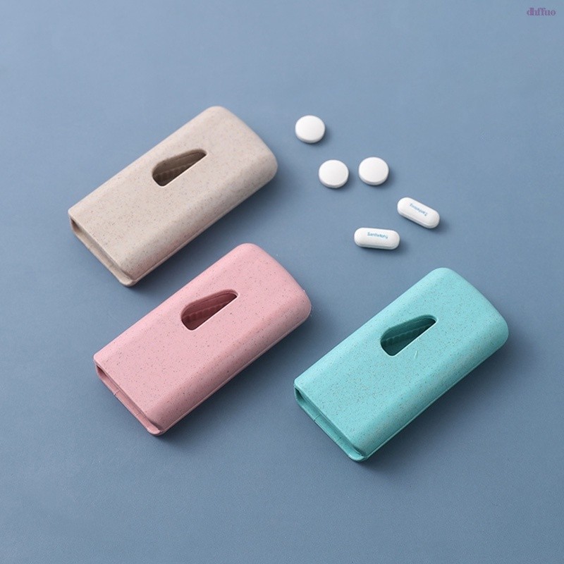 Mini Practical Portable Pill Rack Pill Knife Dispenser Pill Box Storage Box [XH]