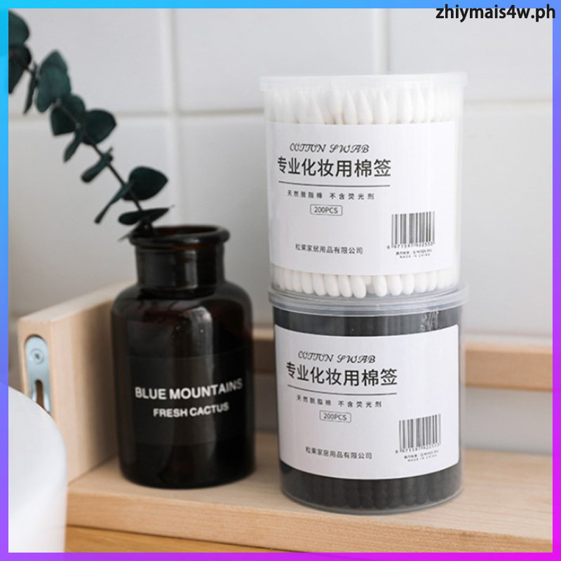2 กล่อง/400PCS Double Make Up Swabs สุขาภิบาลแผลทําความสะอาดผ้าฝ้ายดูดซับ Swabs ทําความสะอาด Swabs ส