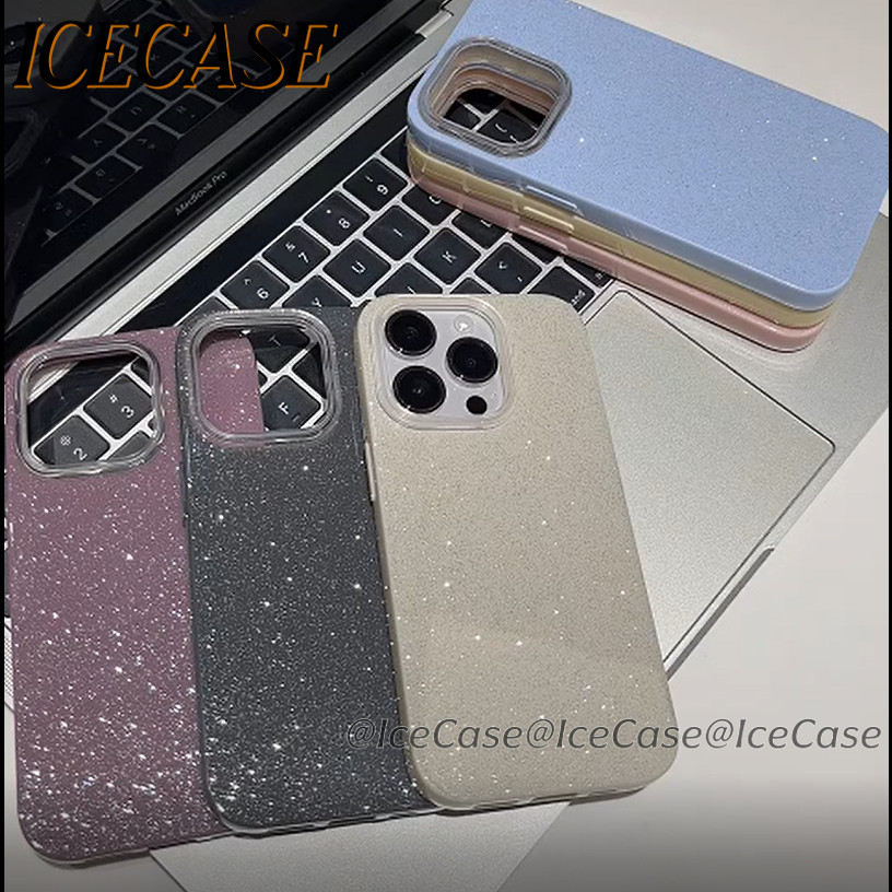 ฝาผงกลิตเตอร์ สีสันสร้างสรรค์ IMD IPhone 15 13 11 17 AIR 16 12 14 Pro Max XS XR X Max 7 14 8 16 Plus SE 2020