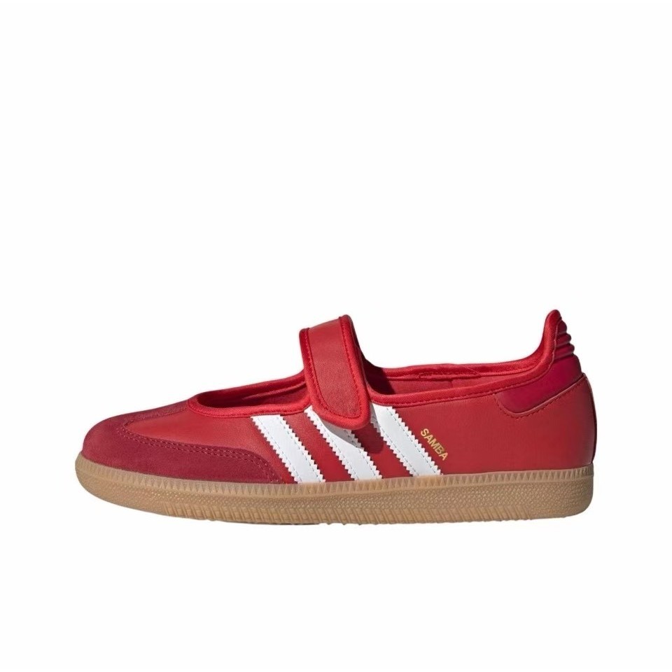 【รับประกันของแท้100%】  adidas originals Samba Jane Red JQ6446