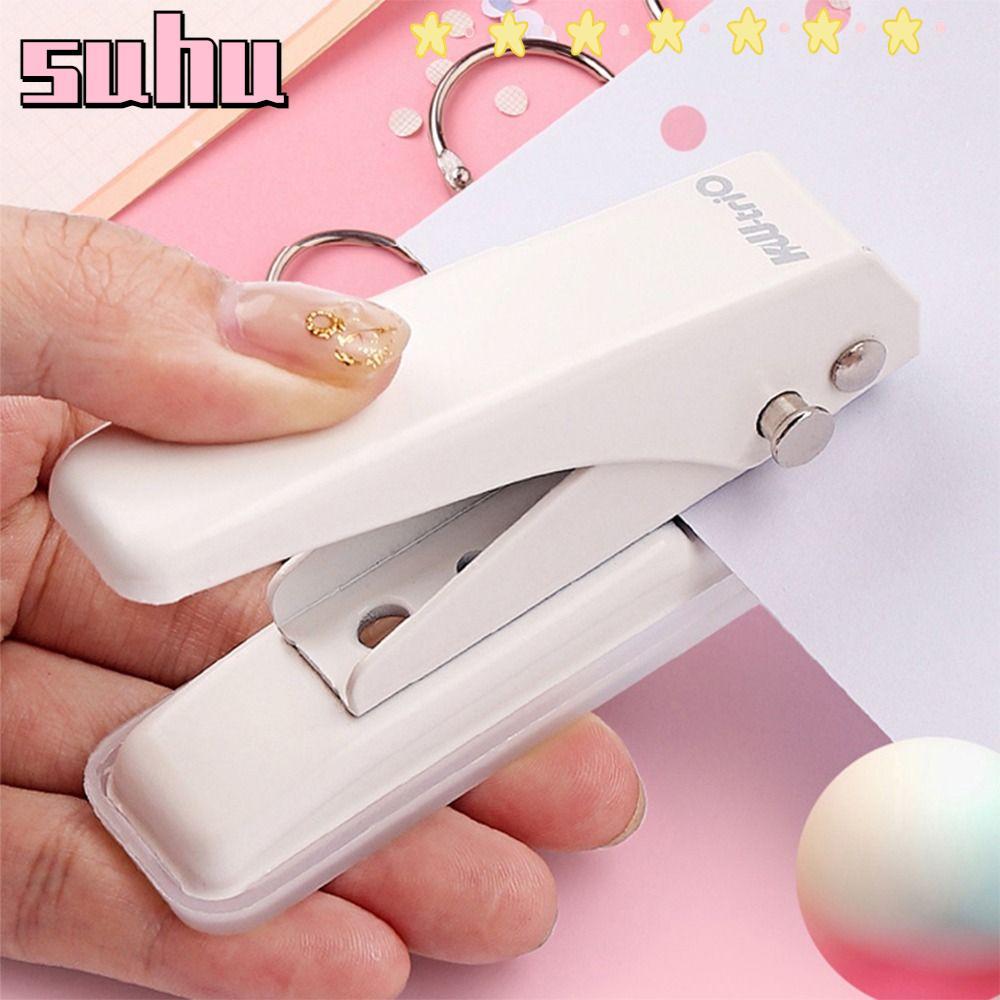 SUHUHD Hole Puncher, Handmade DIY Round Hole Puncher, Creative Scrapbooking Single Hole Paper Punche
