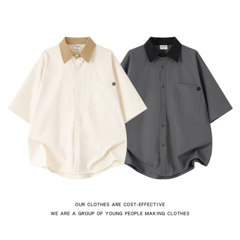 เสื้อยืดแขนสั้น สไตล์ฝรั่งเศส สำหรับทุกวัน