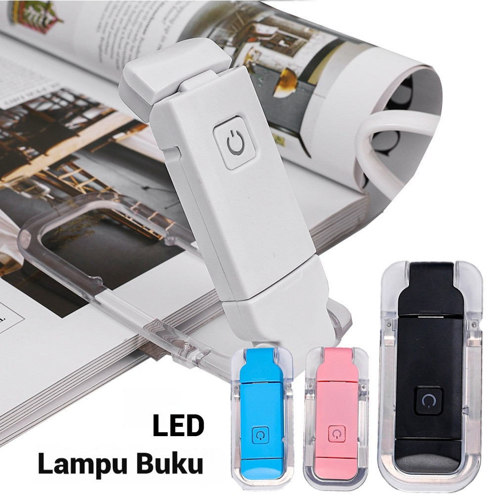 โคมไฟอ่านหนังสือพับได้พร้อมไฟ LED ปรับได้ พกพาง่ายเหมาะสำหรับการอ่านหนังสือ