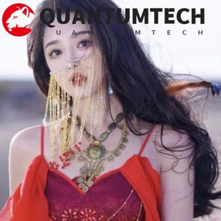 QUANTUMTECH ผ้าคลุมหน้า handmade สไตล์ Masquerade หรูกว้างขว…