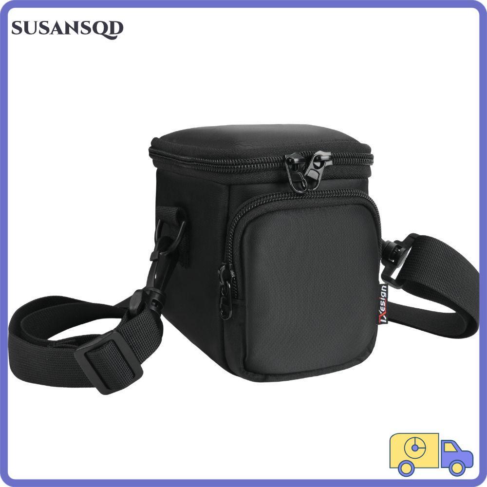 SUSANSQD ที่เก็บกล้อง, กระเป๋าเดินทางกันกระแทกแบบ Dual-pocket, มีสายสะพายป้องกันรอยขีดข่วนป้องกันการ