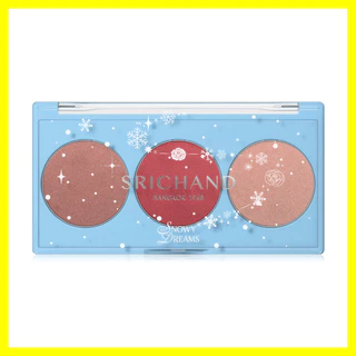 Srichand Snowy Dreams Cheek Palette 9g #03 Crimson Chill ศรีจันทร์ พาเลทบลัชออน.