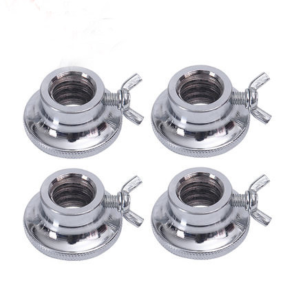 Anti-Slip Nut ครัวเรือนดัมเบล Barbell Bar Universal Hex Nut 2.5 ซม./ซม.ความปลอดภัยคู่ Nut Buckle