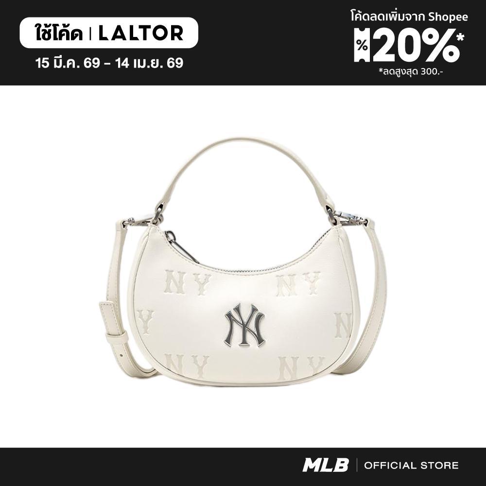 MLB กระเป๋าสะพายข้าง ยูนิเซ็กซ์ Classic Monogram Embo Mini Cross Bag รุ่น 3ACRMM16N 50CRS สีครีม