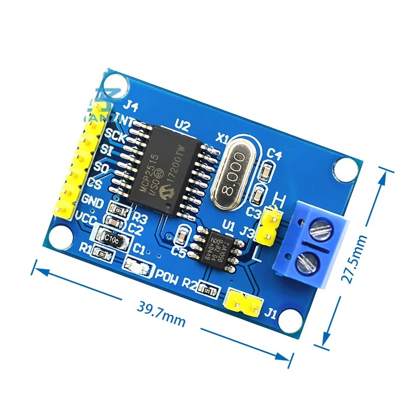 MCP2515 CAN Busbar โมดูล TJA1050 ตัวรับสัญญาณ SPI Protocol 51 MCPA1050 โปรแกรม Routine