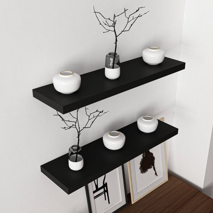 1 แพ็คเกจ CONTAINS 2 ชิ้น / MINIMALIST MULTIPURPOSE WALL DECORATIVE SHELF / SIZE L40xW10xH2cm