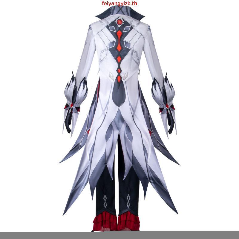 Sqd Genshin Impact อะนิเมะ Arlecchino คอสเพลย์เครื่องแต่งกาย Fatui Coat กางเกงชุดเต็มชุด Hallween Pa