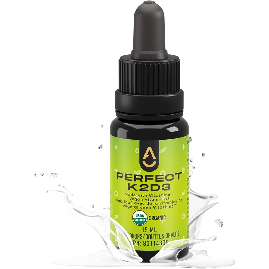 Activation Products - Perfect K2D3, Liquid Vitamin D3 with K2, Vitamin K2 and D3 Supplement in MCT O