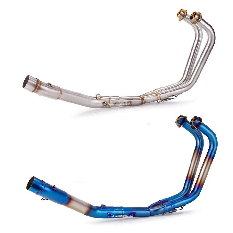 สำหรับ Yamaha R3 R25 2015-2021 MT03 YZFR3 YZFR25 MT-03 YZF-R3 YZF-R25 รถจักรยานยนต์ระบบไอเสียส่วนหัว