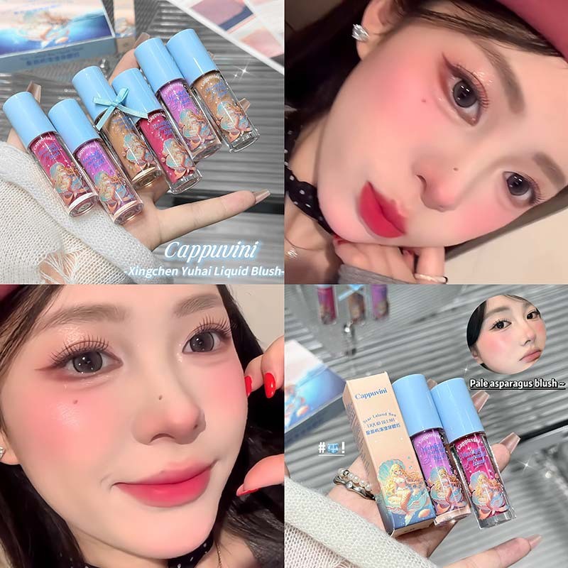Cappuvini Liquid Blush Blush Matte Blush Liquid Beauty ขยายสี Rouge
