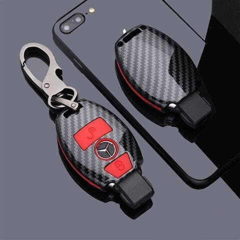 เหมาะสําหรับ Mercedes-Benz 300 ฝาครอบกุญแจ c260/200/c High-End Key Shell หัวเข็มขัดใหม่เกรด C UO4K