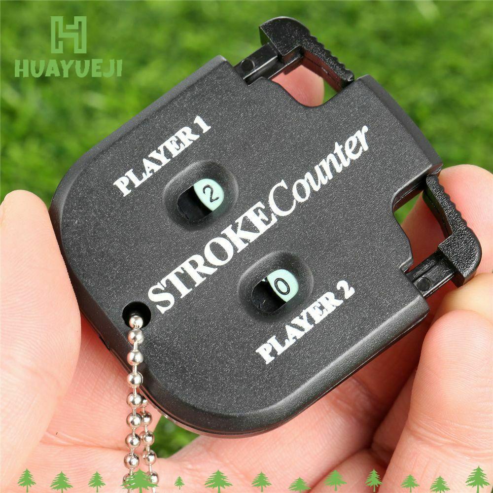 YUEJI 2 ชิ้น Golf Score Counter Mini Handy Black Putt Score Counter