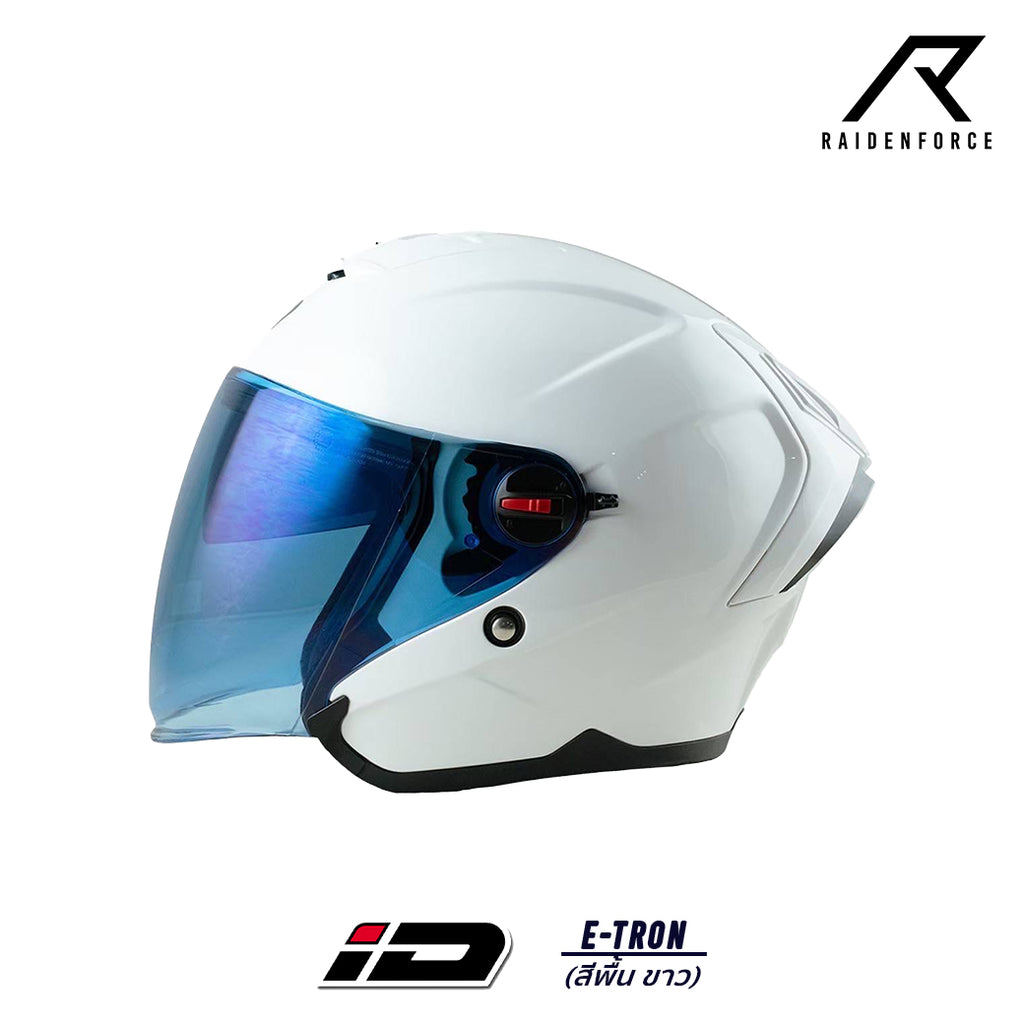 หมวกกันน็อค ID HELMET E-TRON  พื้น ขาว