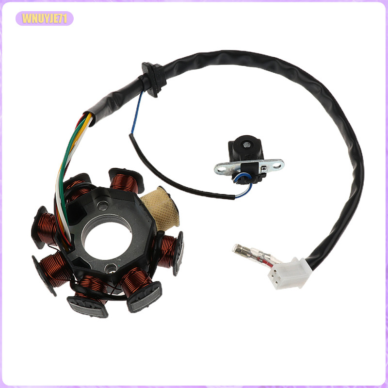 [wnuyje71] Stator MAGNETO 8 คอยล์สําหรับเครื่องยนต์ GY6 จีน DC สกู๊ตเตอร์ Dirt Bike Moped