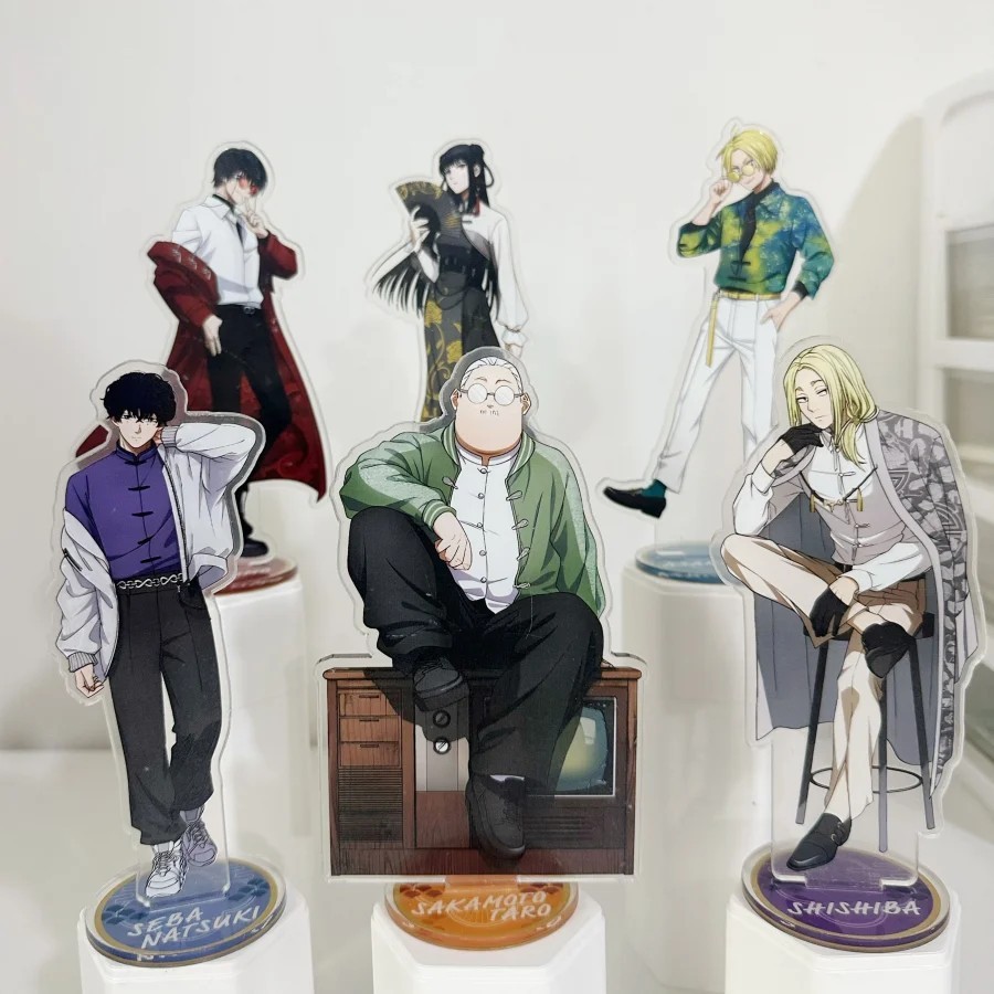 Standee Sakamoto Days mica อะนิเมะรุ่นสําหรับโต๊ะศึกษาตกแต่ง Taro Sakamoto Shin Shishiba Nagumo Osar