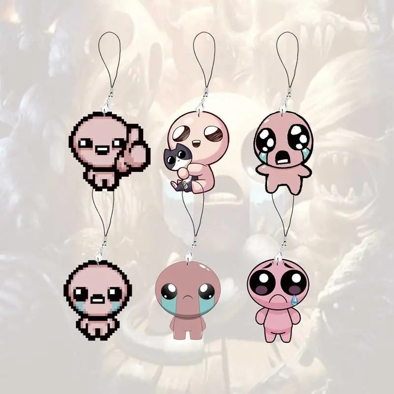 The Binding of Isaac พวงกุญแจอะคริลิค charm โทรศัพท์แขวนอุปกรณ์เสริมกระเป๋าถือกระเป๋าเป้สะพายหลังเกม