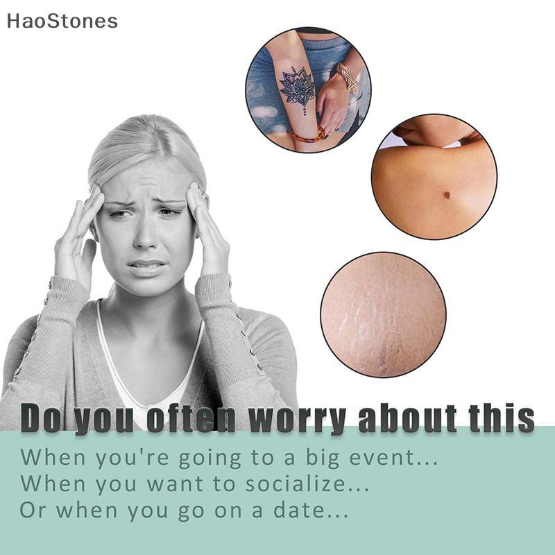 HaoStones 1 ม้วนสีผิวโทนคอนซีลเลอร์ Tattoo Stiers Cover Up Tattoo Burn Scar Birthmark ที่มองไม่เห็น 