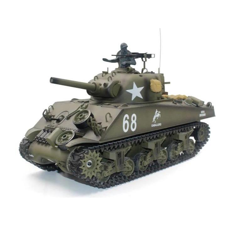 Heng Long 3898-1 U.S.M4A3 Sherman Ver 7 RC  1/16 Scale RTR Full Function 2.4Ghz