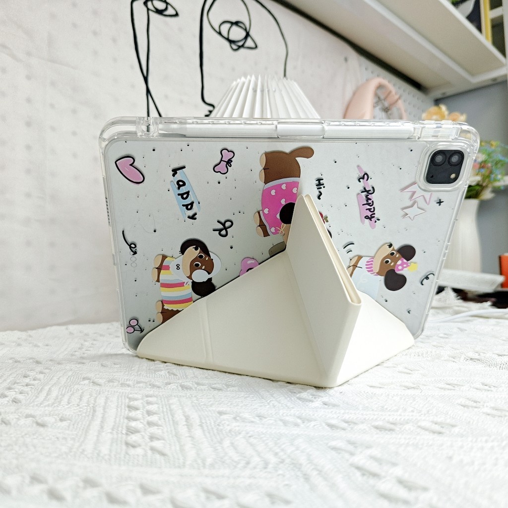 เคสแท็บเล็ต แบบใส พร้อมช่องใส่ดินสอ สําหรับไอแพด Pro11 Air8 7 6 5 4 11นิ้ว Gen 11th 10th 9th 8th 7th ราคา ถูกที่สุด ดีลบีเคเค แกลเลอรีภาพที่ 4