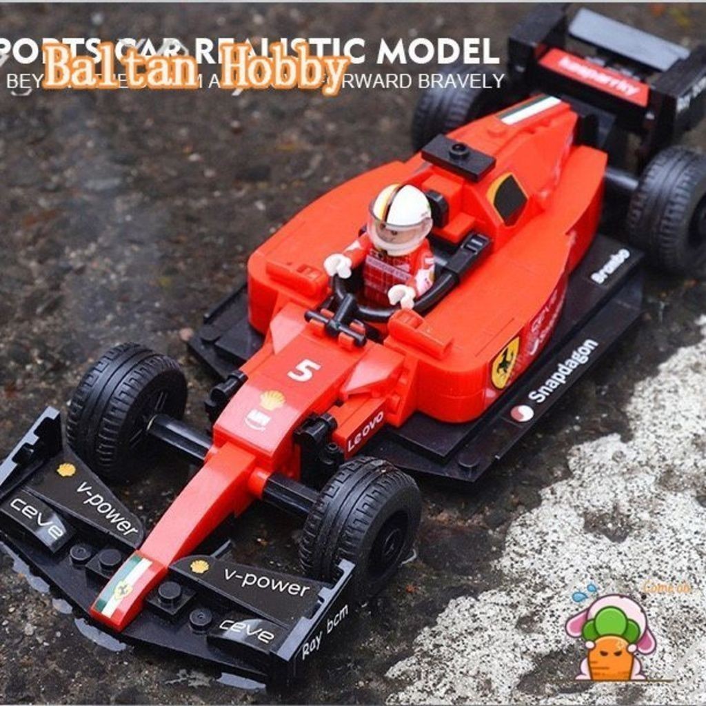ของเล่น Baltan HN7X F1 Game Car น่ารักบล็อกการสร้างบล็อค EQ2C