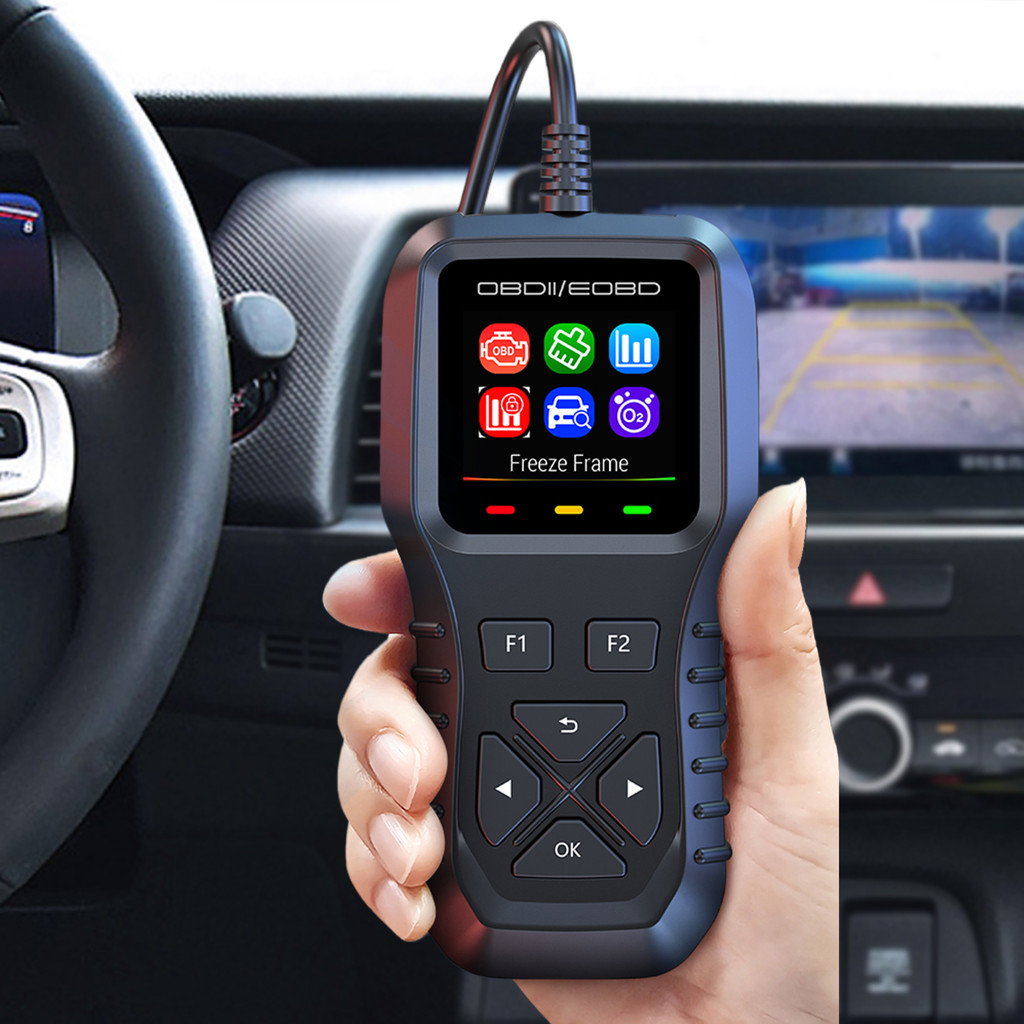 Ღ OBD2 เครื่องสแกนเนอร์เครื่องมือวินิจฉัยเครื่องสแกนเนอร์รถยนต์เครื่องอ่านรหัสรถยนต์สําหรับรถยนต์และ